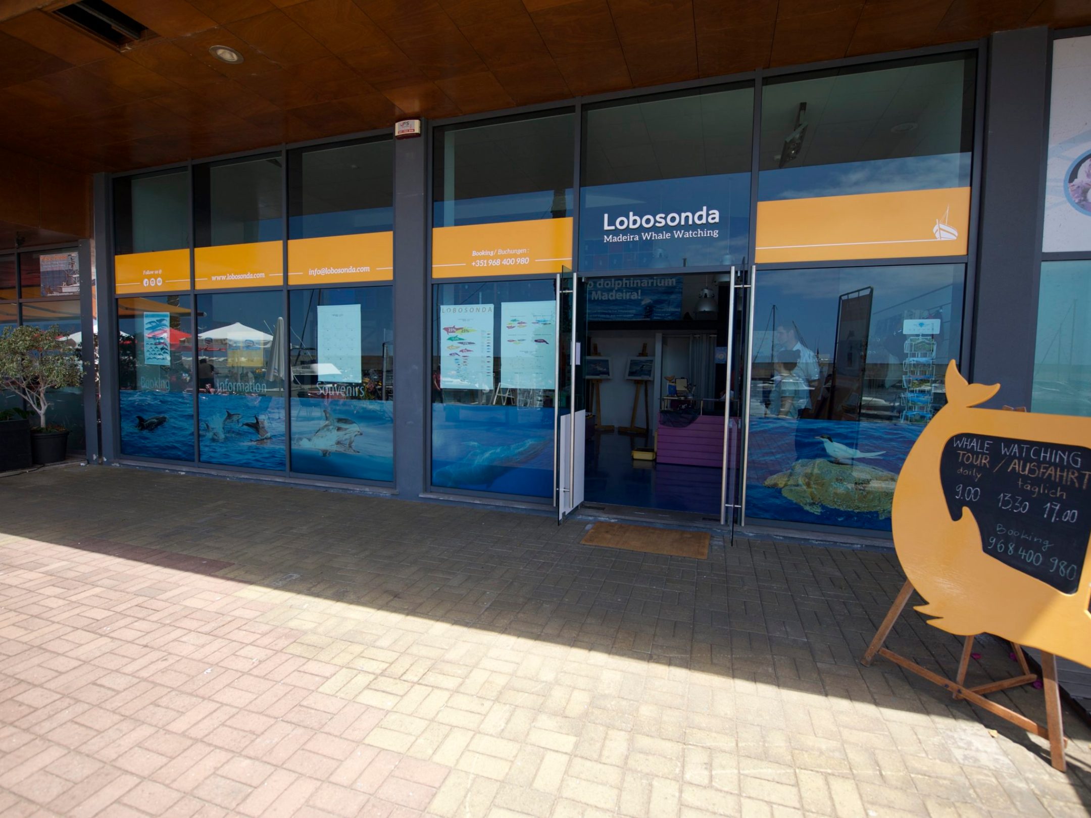a store front at day