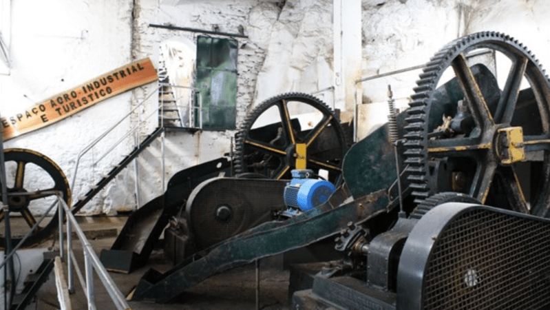 a bicycle parked on the side of a building
