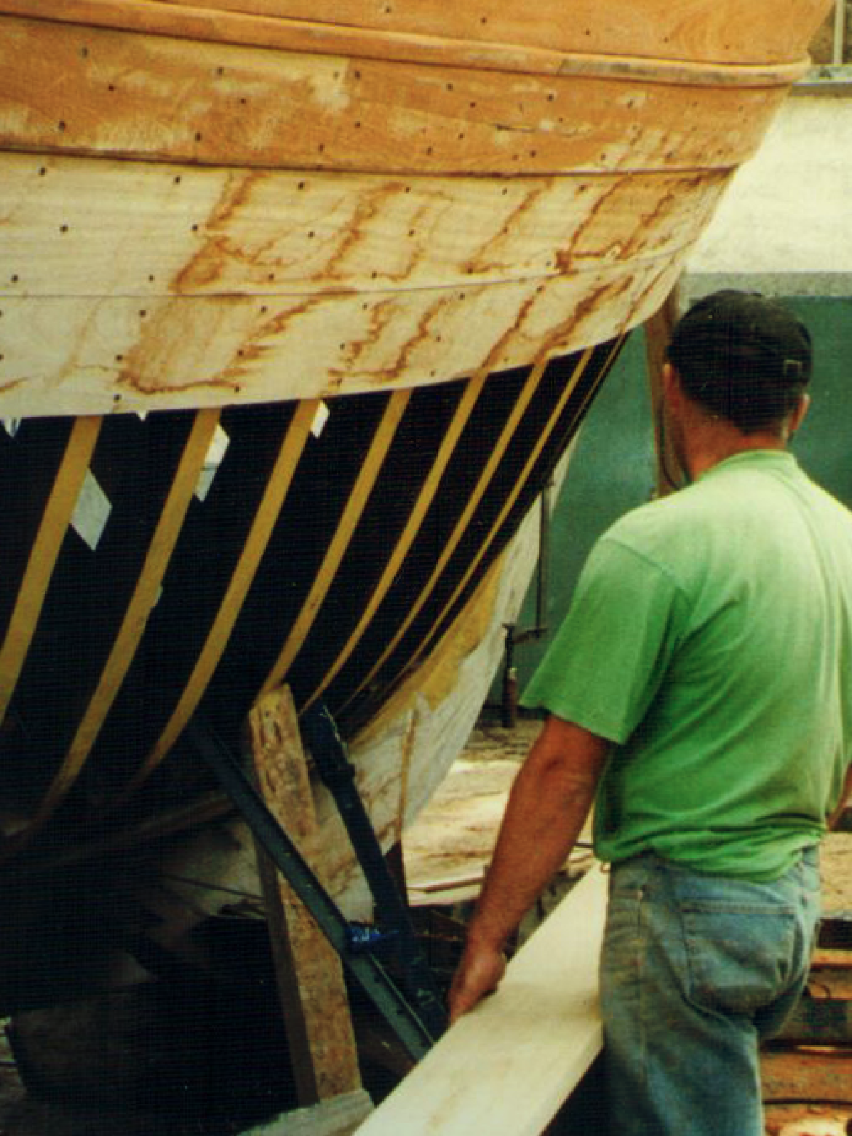 a man standing on a boat
