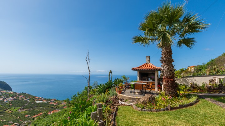 a close up of a hillside next to a body of water